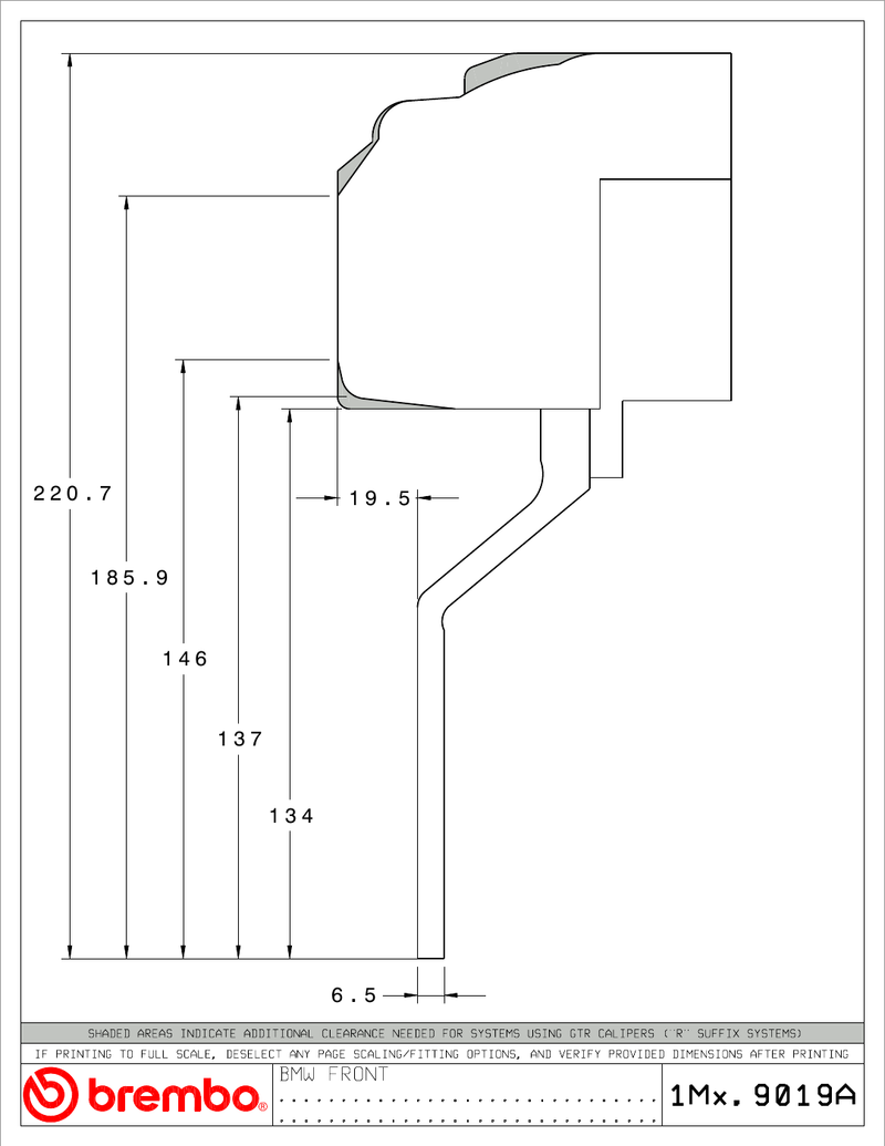 Wheel fitment diagram