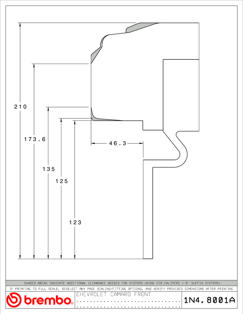 Wheel fitment diagram