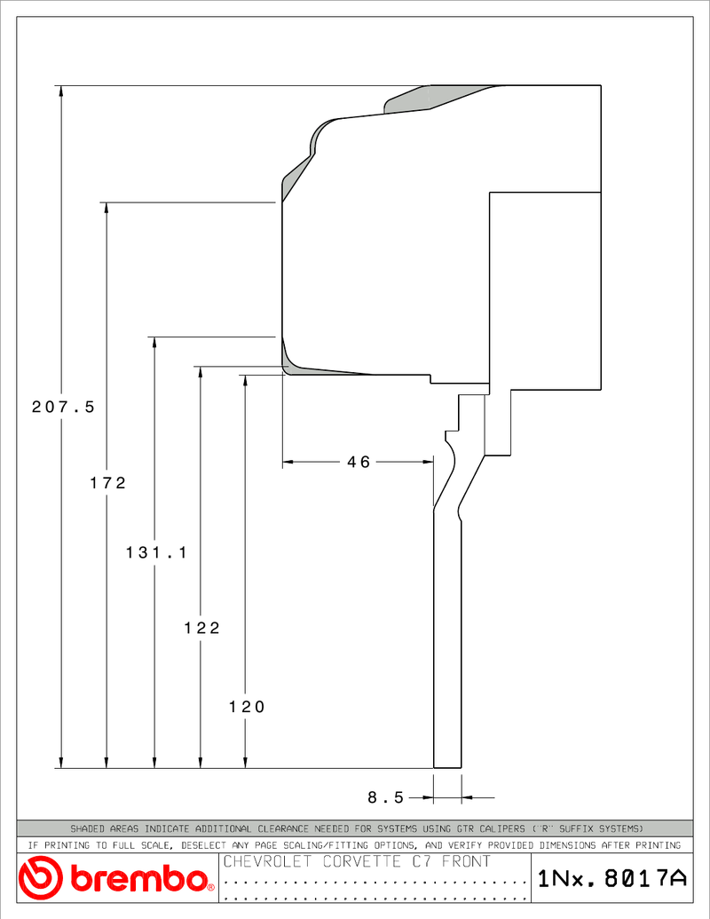Wheel fitment diagram