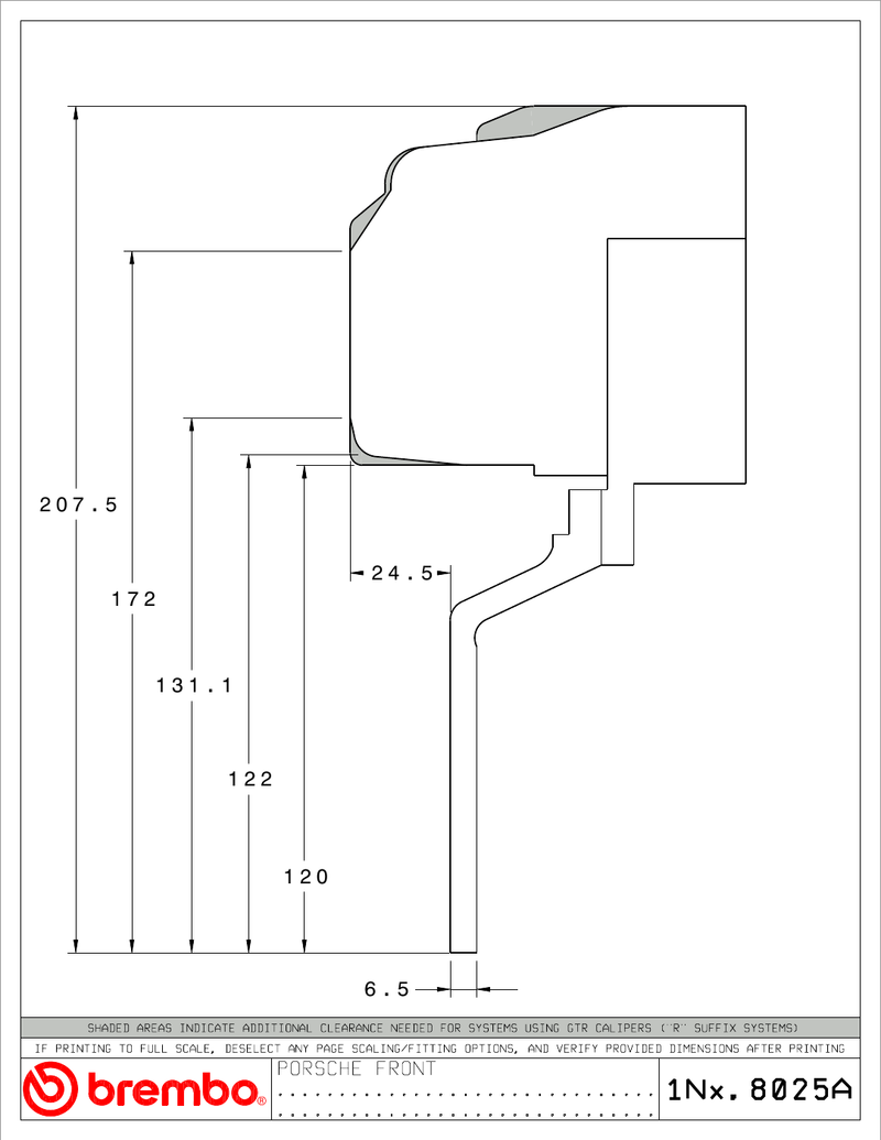 Wheel fitment diagram