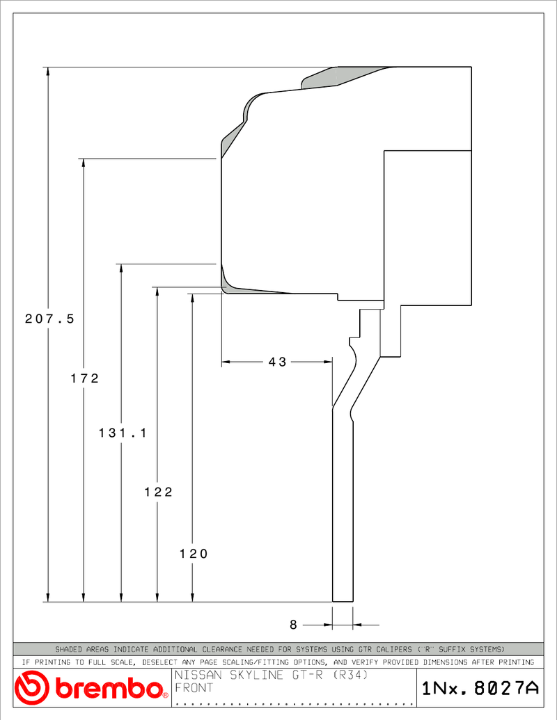 Wheel fitment diagram