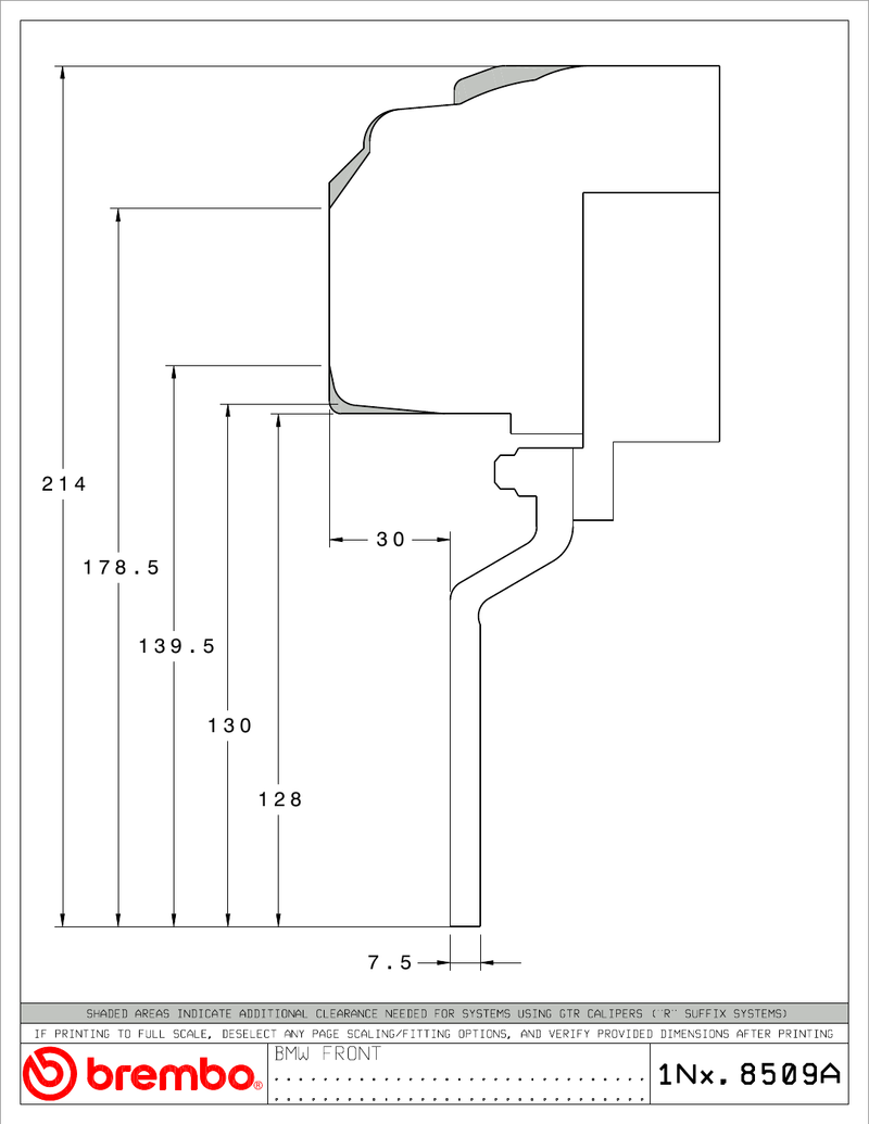 Wheel fitment diagram