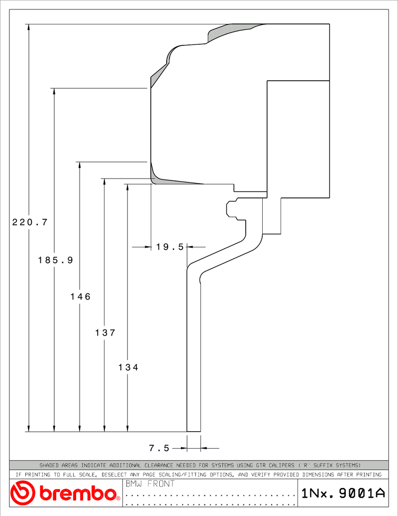 Wheel fitment diagram