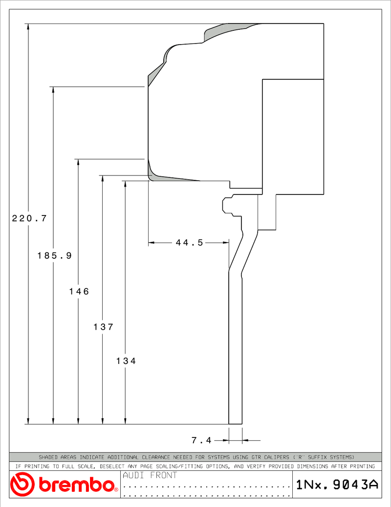 Wheel fitment diagram