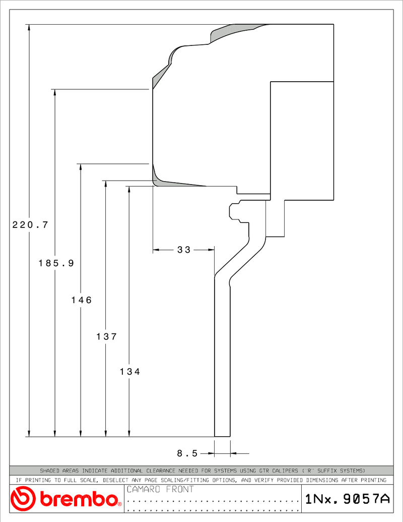 Wheel fitment diagram
