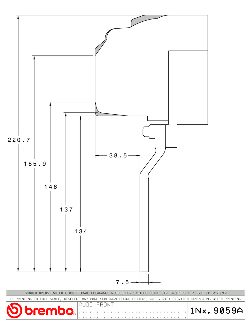 Wheel fitment diagram