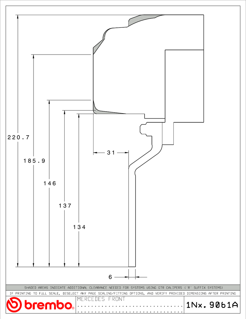 Wheel fitment diagram