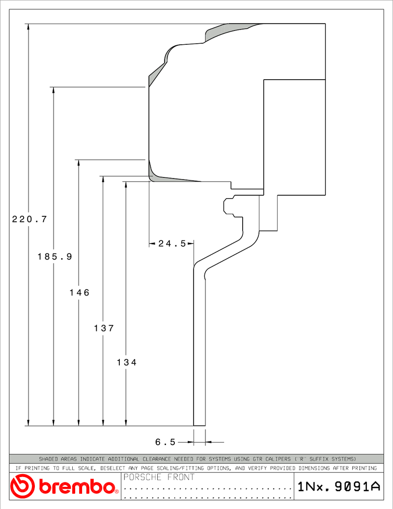 Wheel fitment diagram