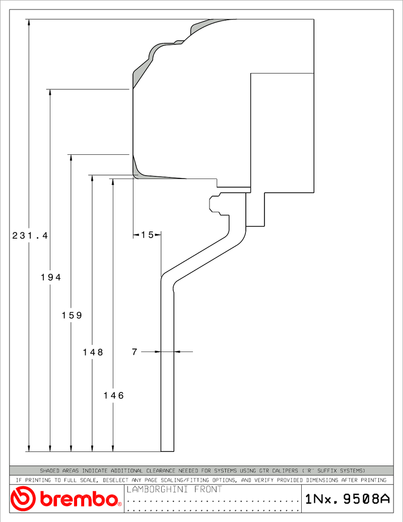 Wheel fitment diagram