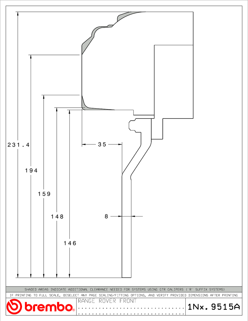 Wheel fitment diagram