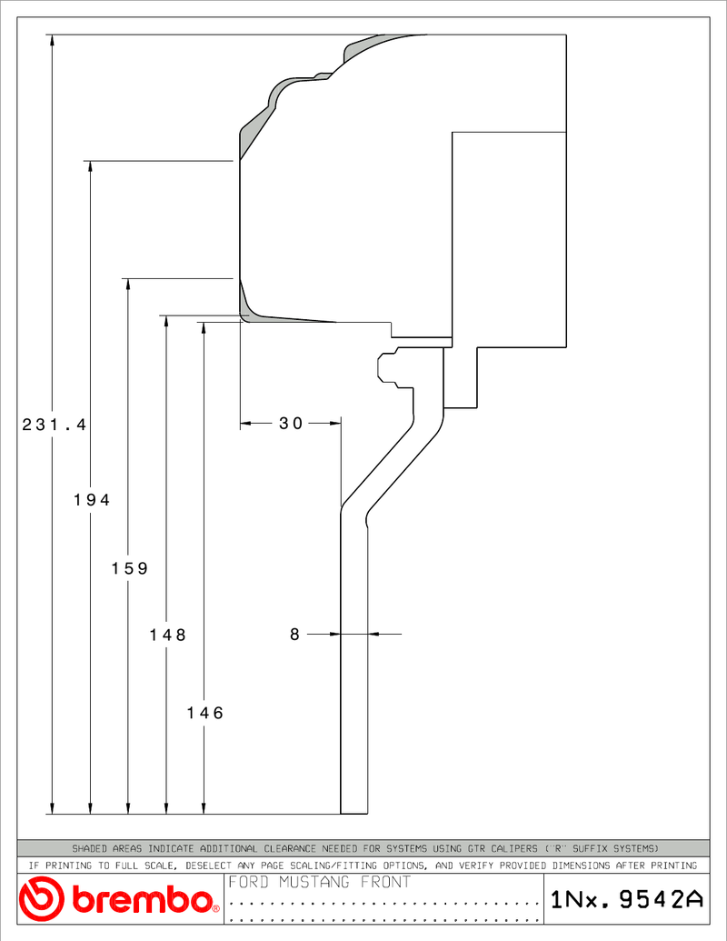 Wheel fitment diagram