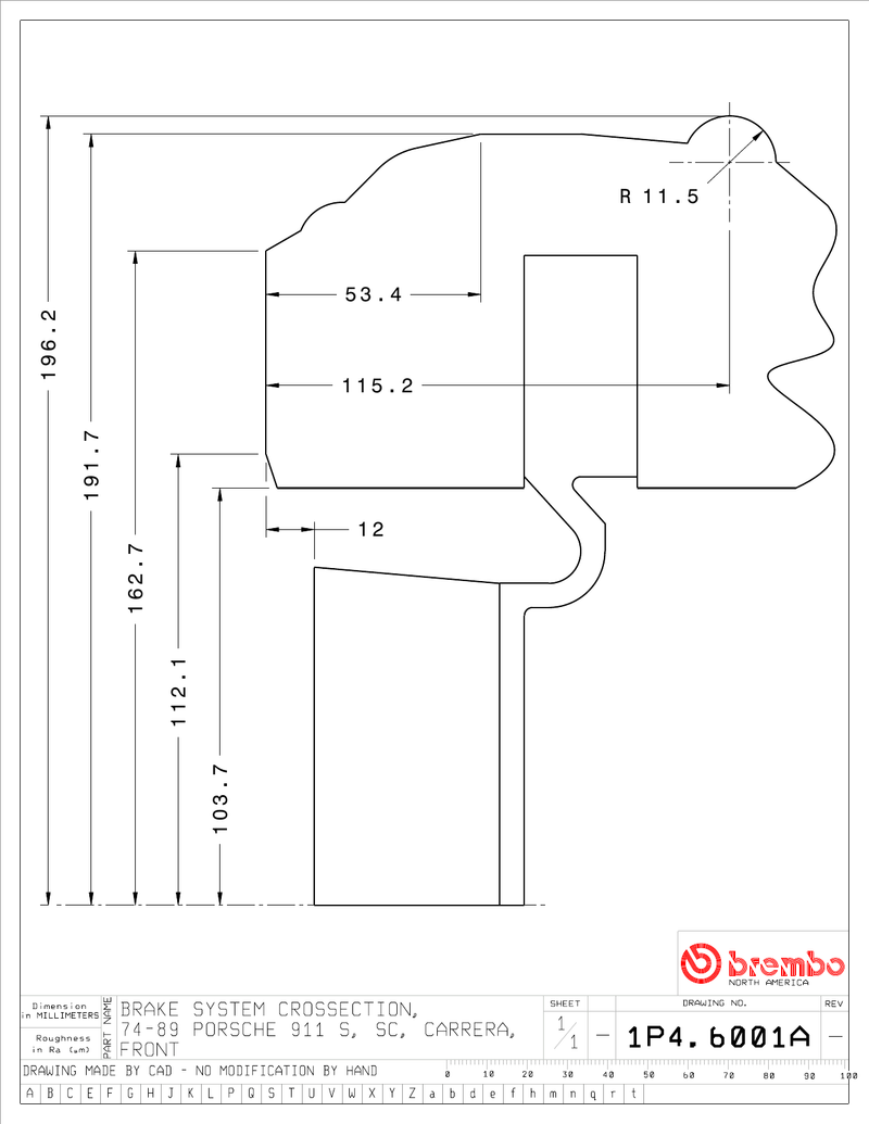Wheel fitment diagram