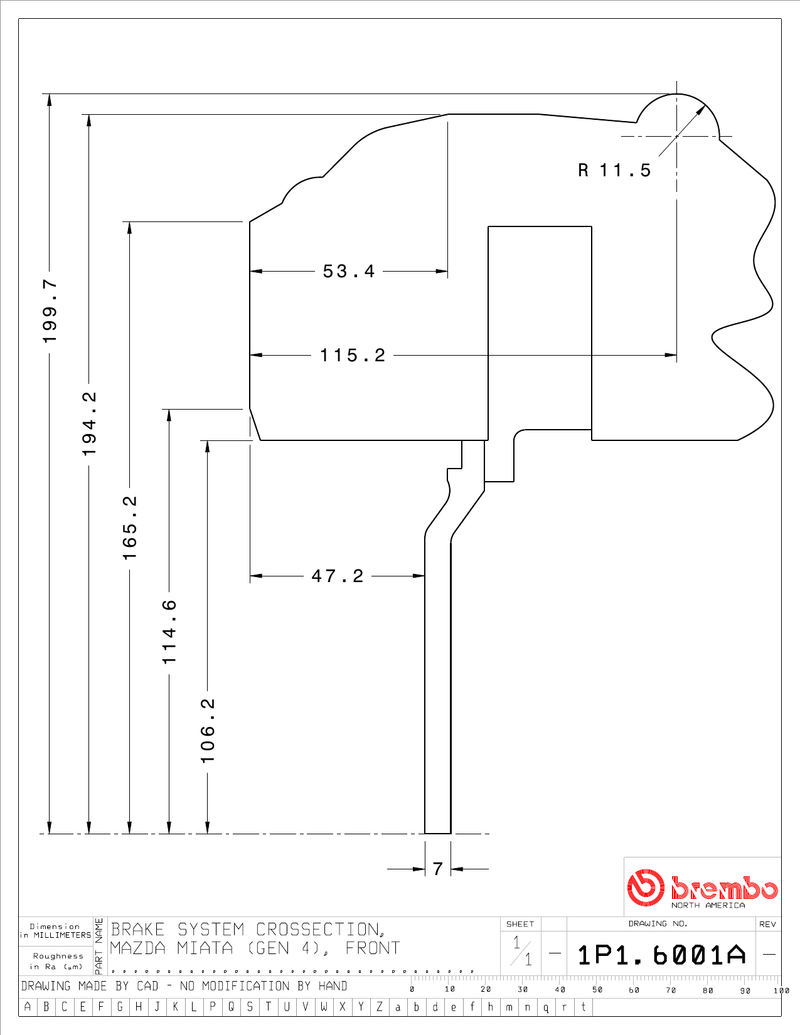 Wheel fitment diagram