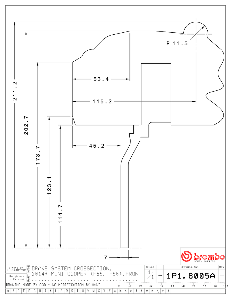 Wheel fitment diagram