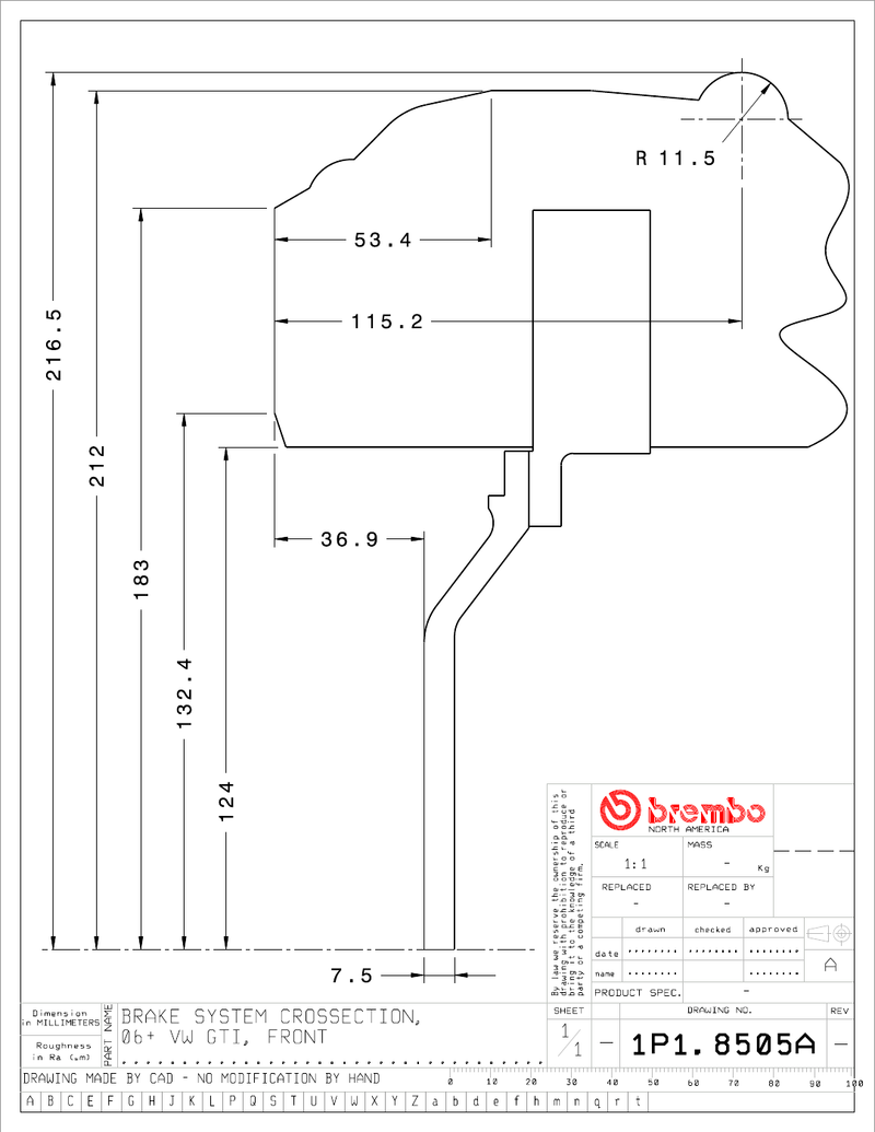 Wheel fitment diagram