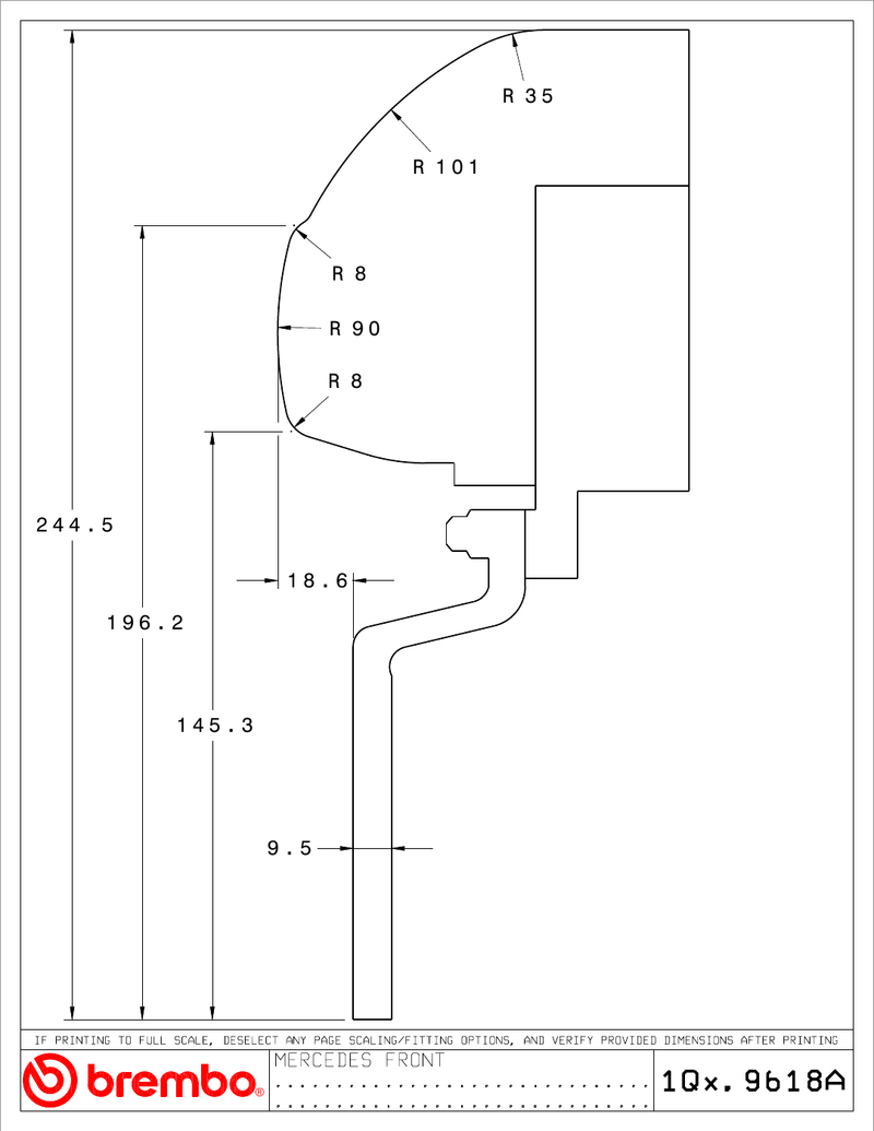 Wheel fitment diagram