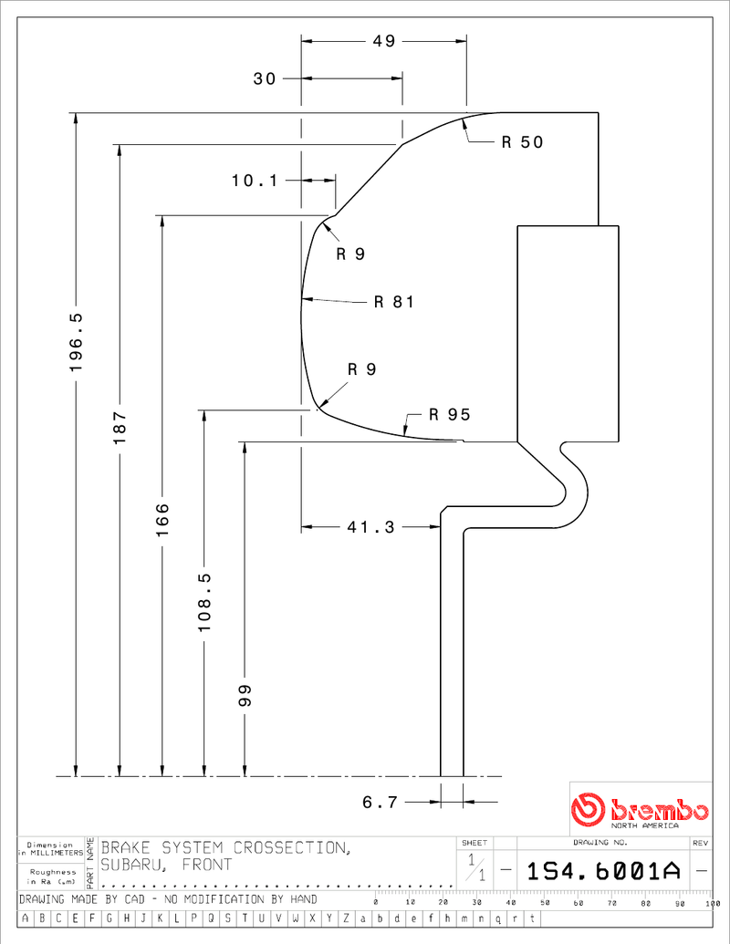 Wheel fitment diagram