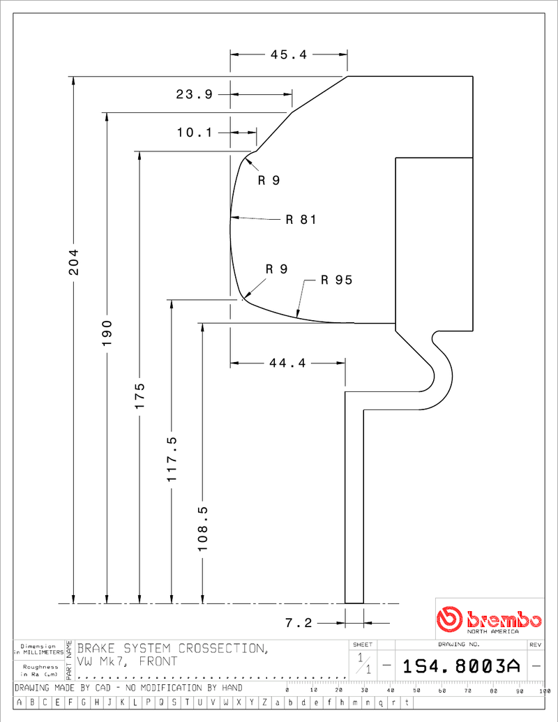 Wheel fitment diagram