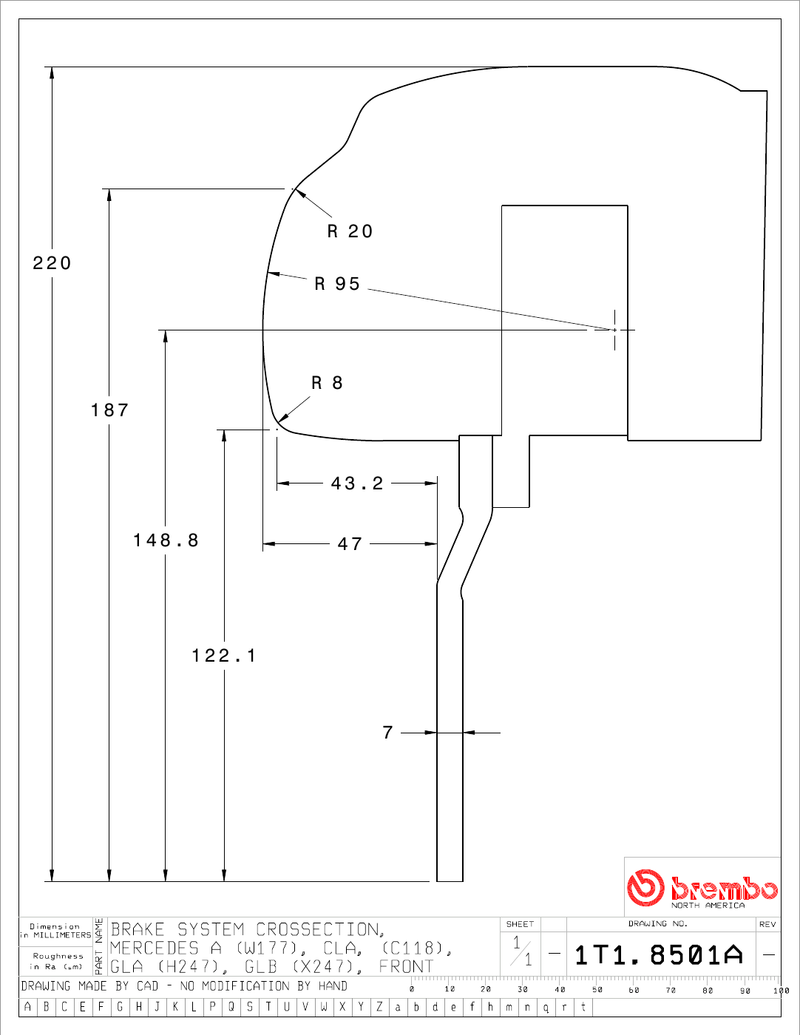 Wheel fitment diagram