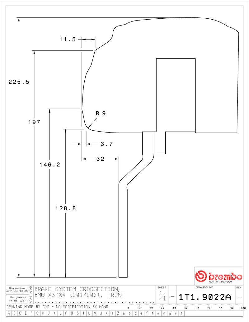 Wheel fitment diagram
