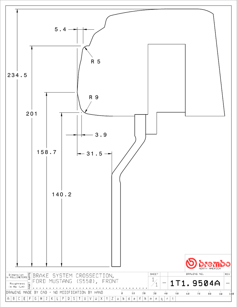 Wheel fitment diagram