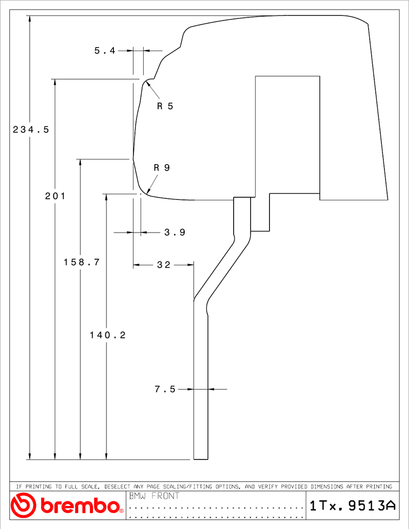 Wheel fitment diagram