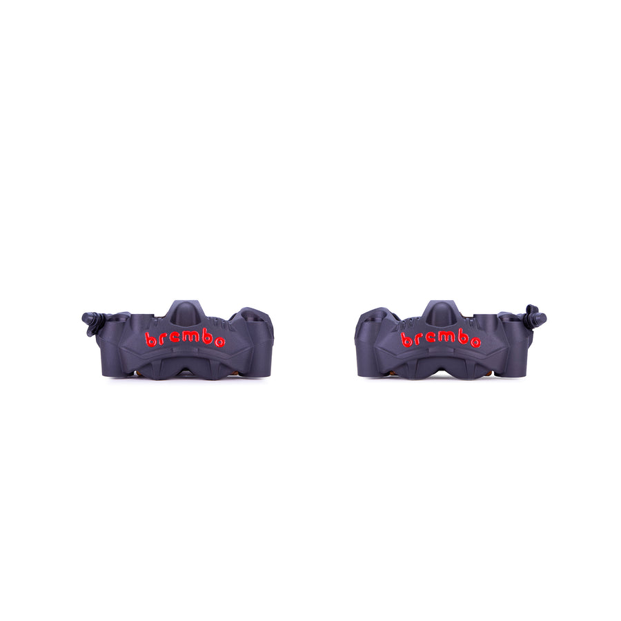 Brembo Brake Caliper Set, P4 30mm, GP4-rs Kit, Cast Monobloc, 108mm Radial Mount, Front, Black