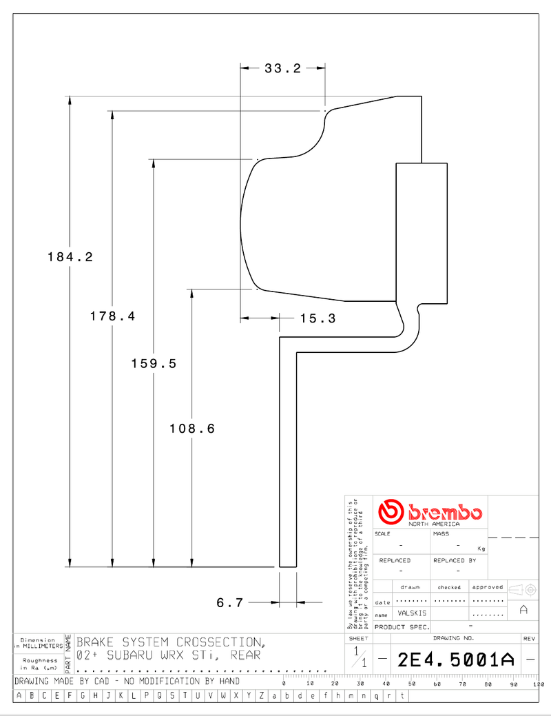 Wheel fitment diagram