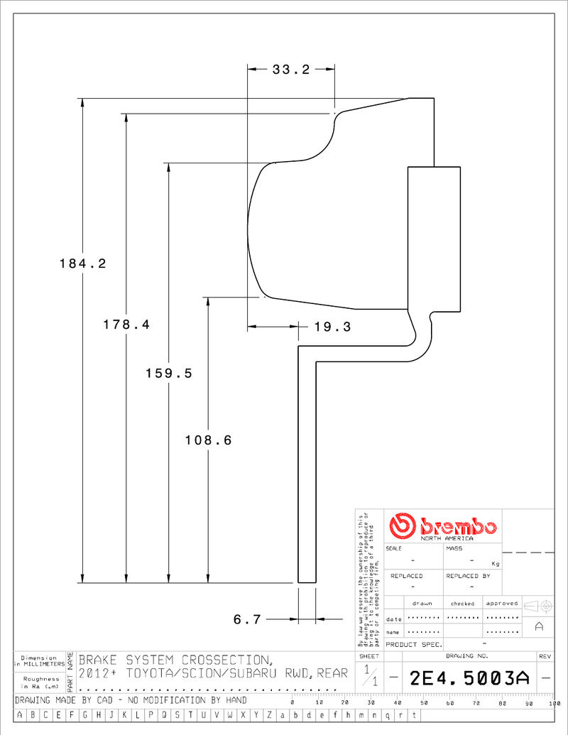 Wheel fitment diagram