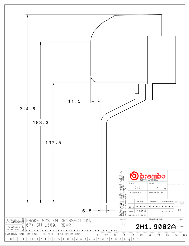 Wheel fitment diagram