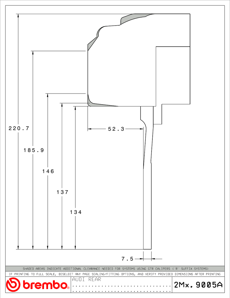 Wheel fitment diagram