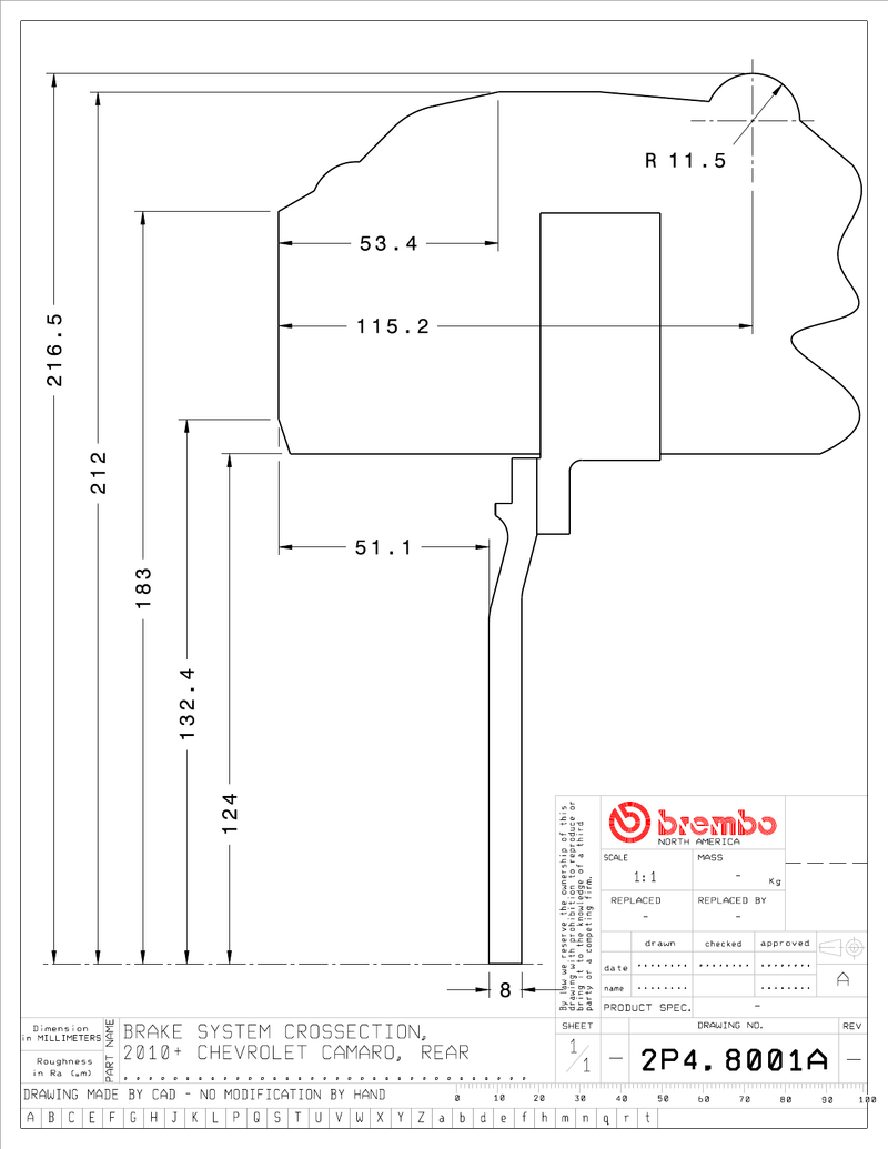 Wheel fitment diagram