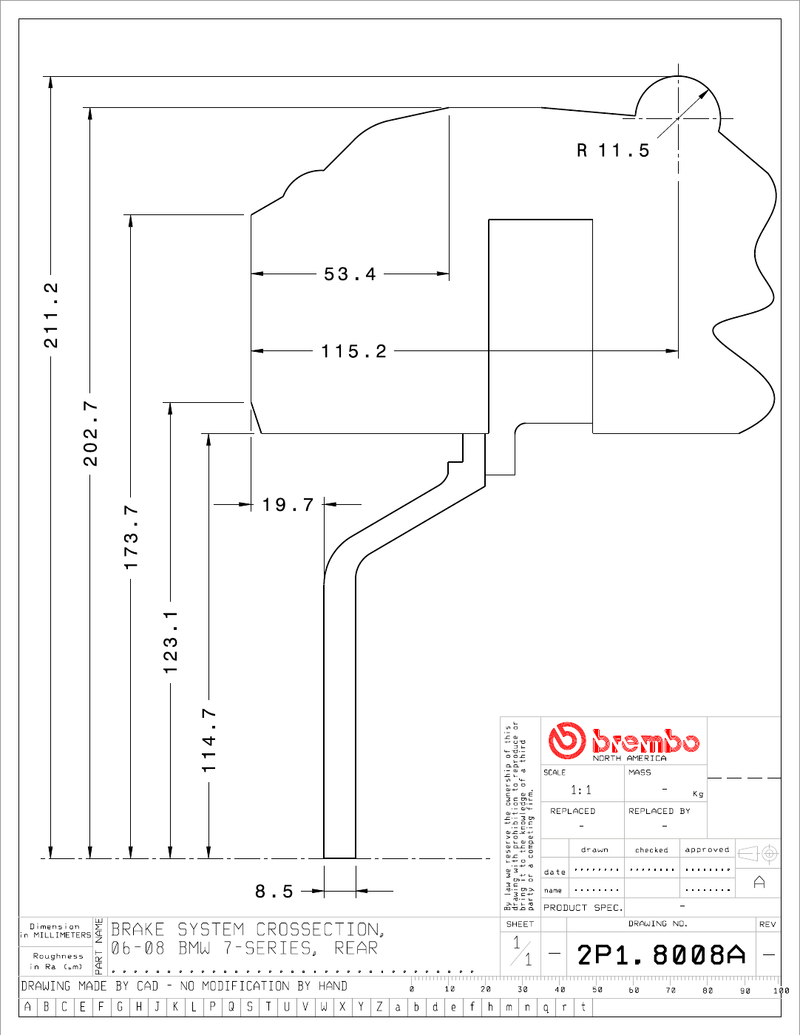 Wheel fitment diagram