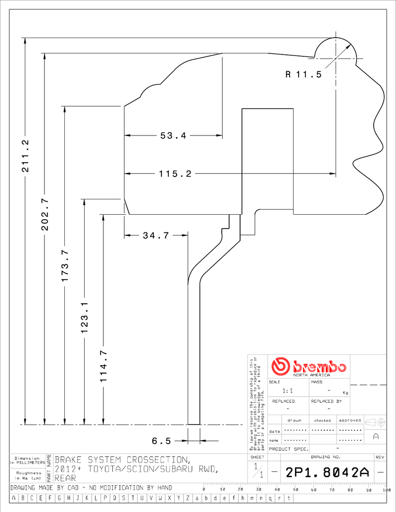 Wheel fitment diagram