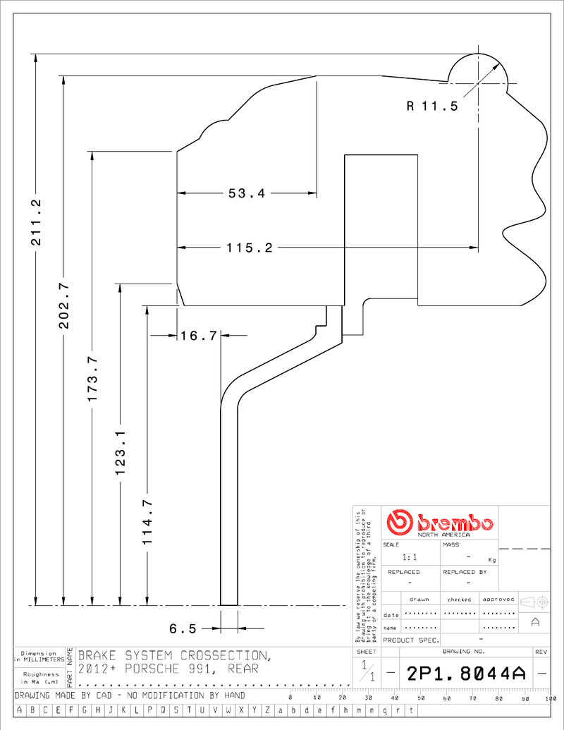 Wheel fitment diagram