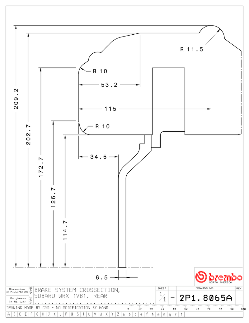 Wheel fitment diagram