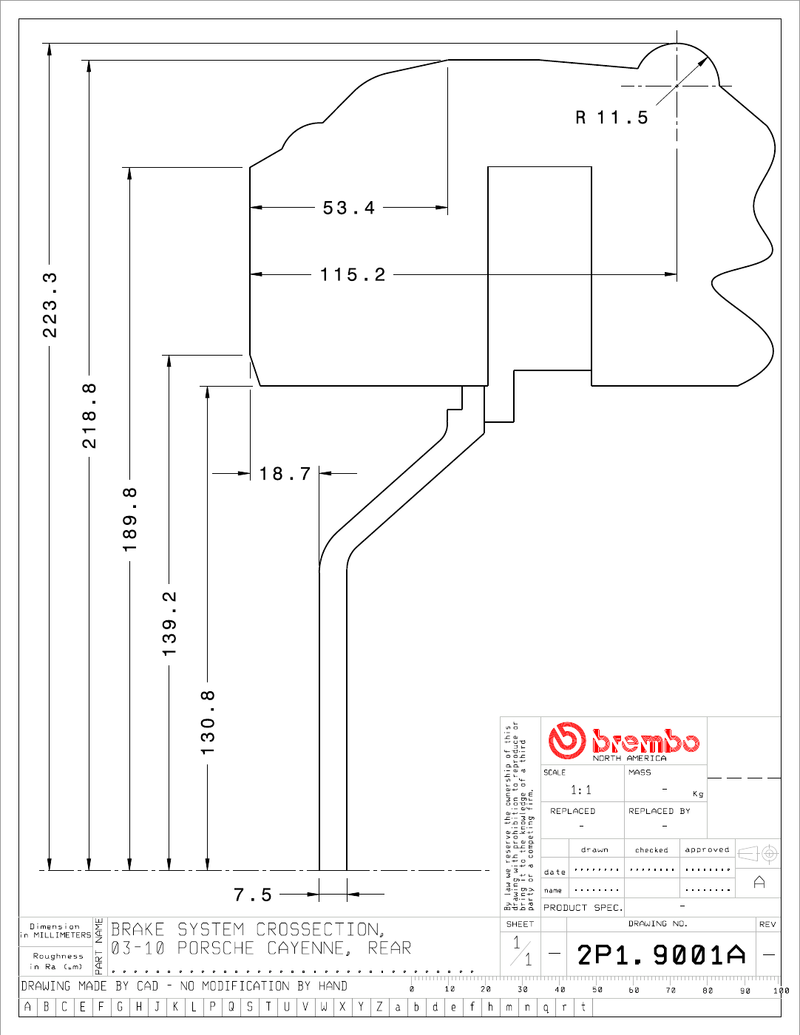 Wheel fitment diagram