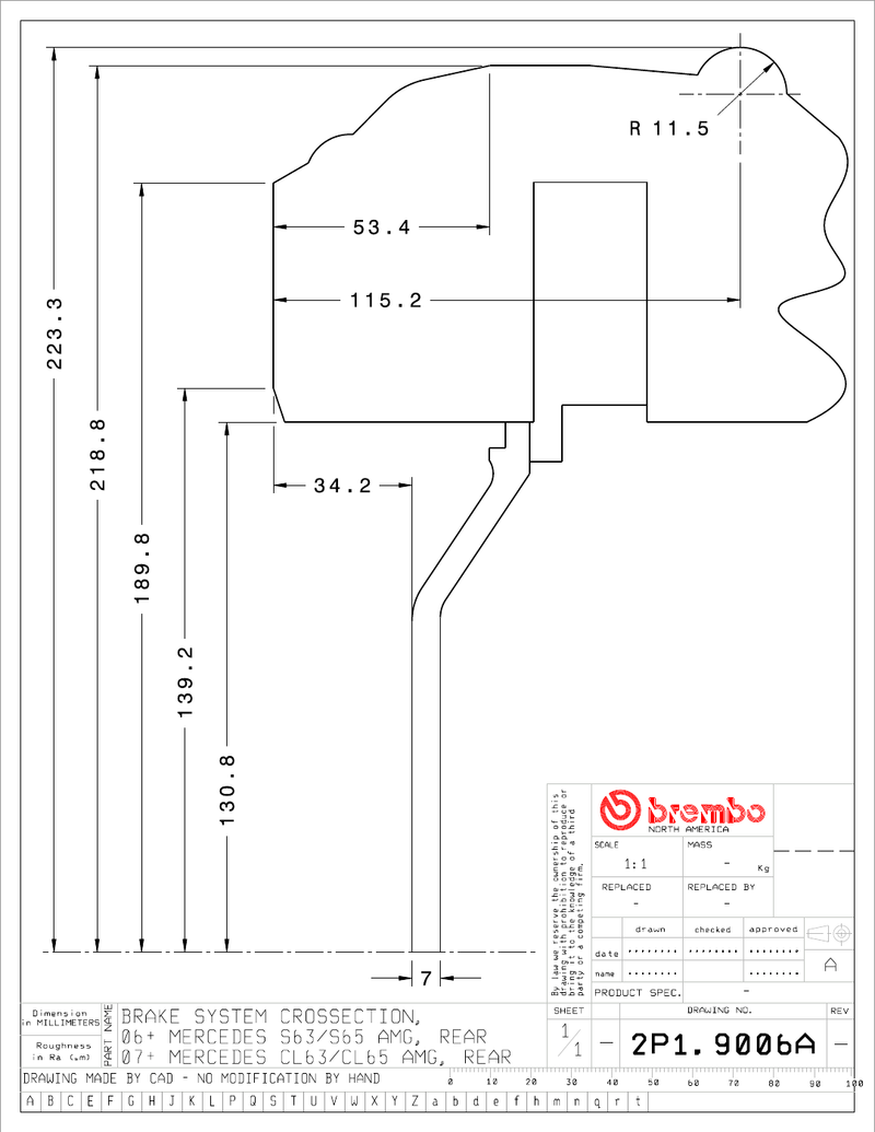 Wheel fitment diagram