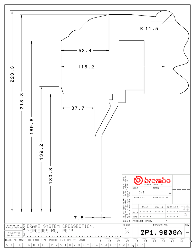 Wheel fitment diagram