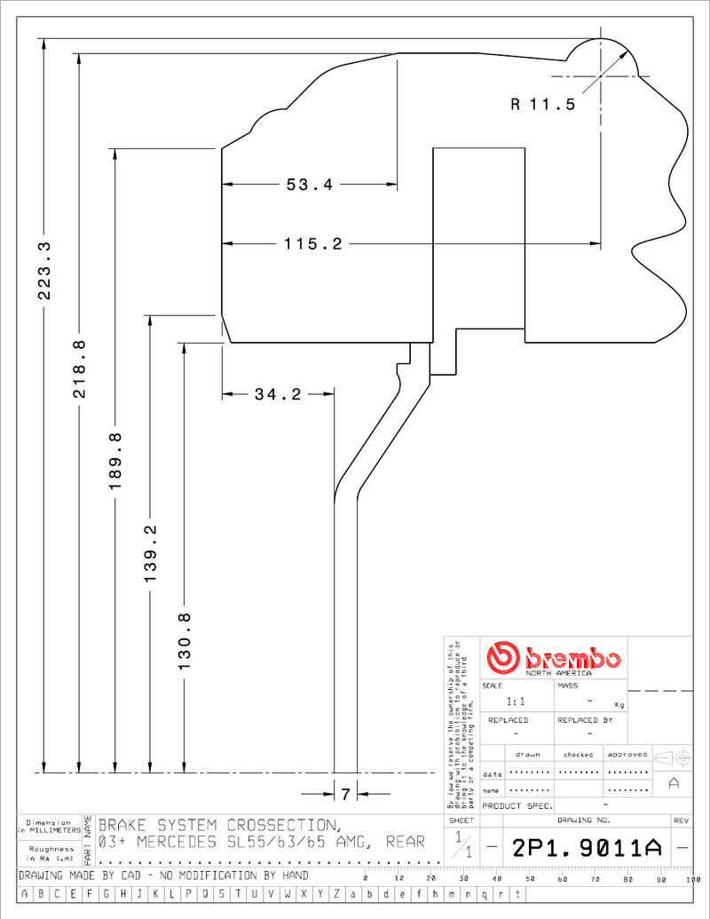 Wheel fitment diagram