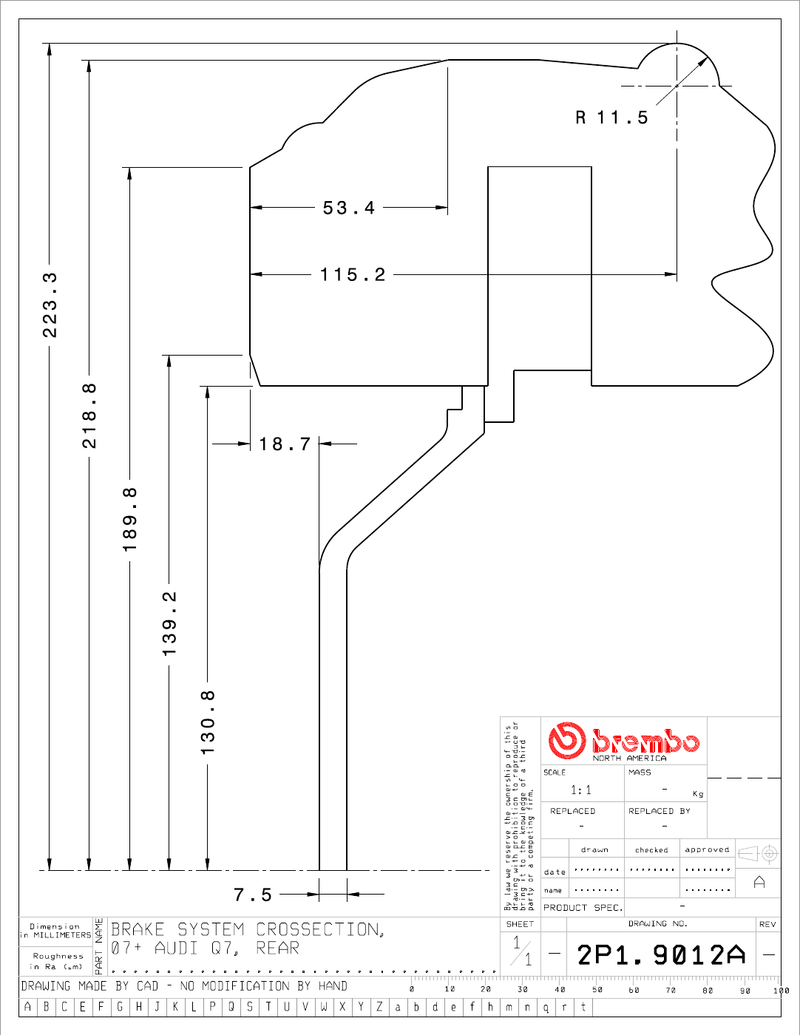 Wheel fitment diagram