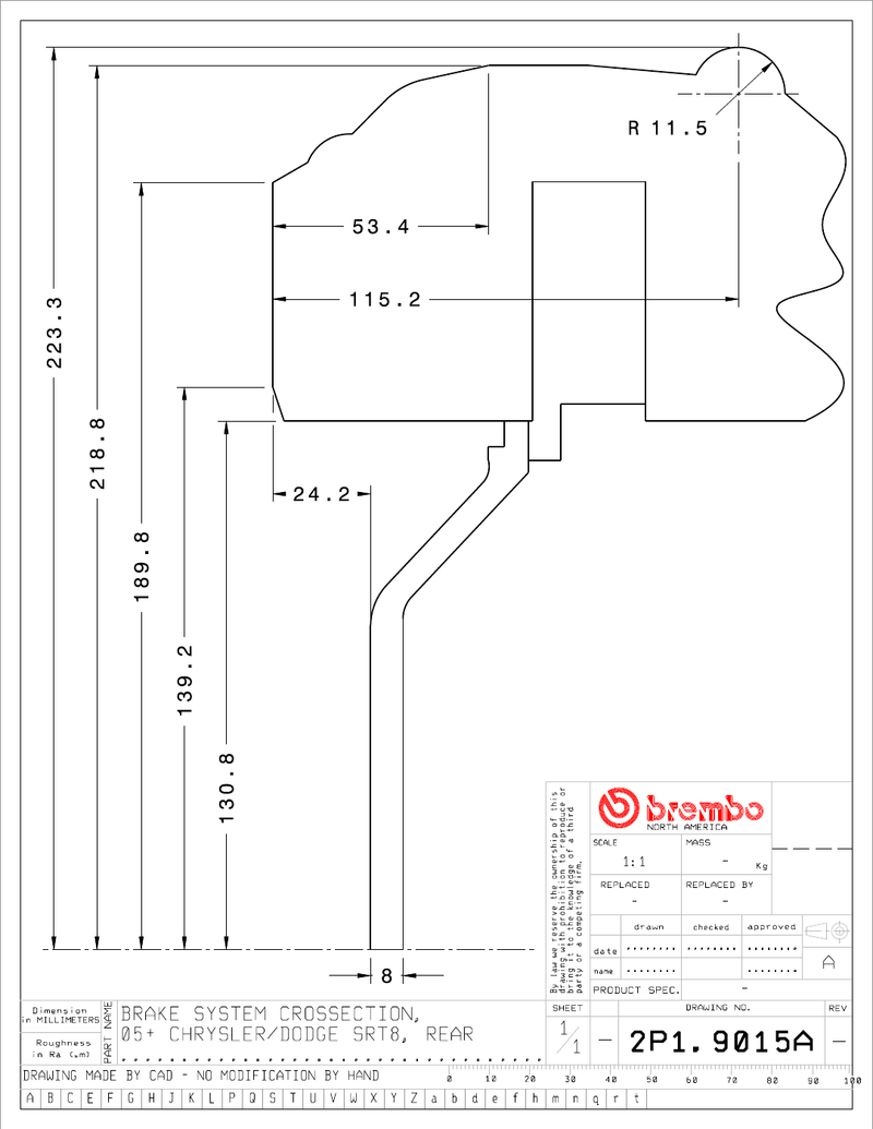 Wheel fitment diagram