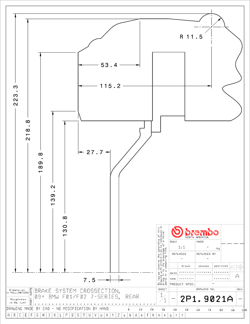 Wheel fitment diagram