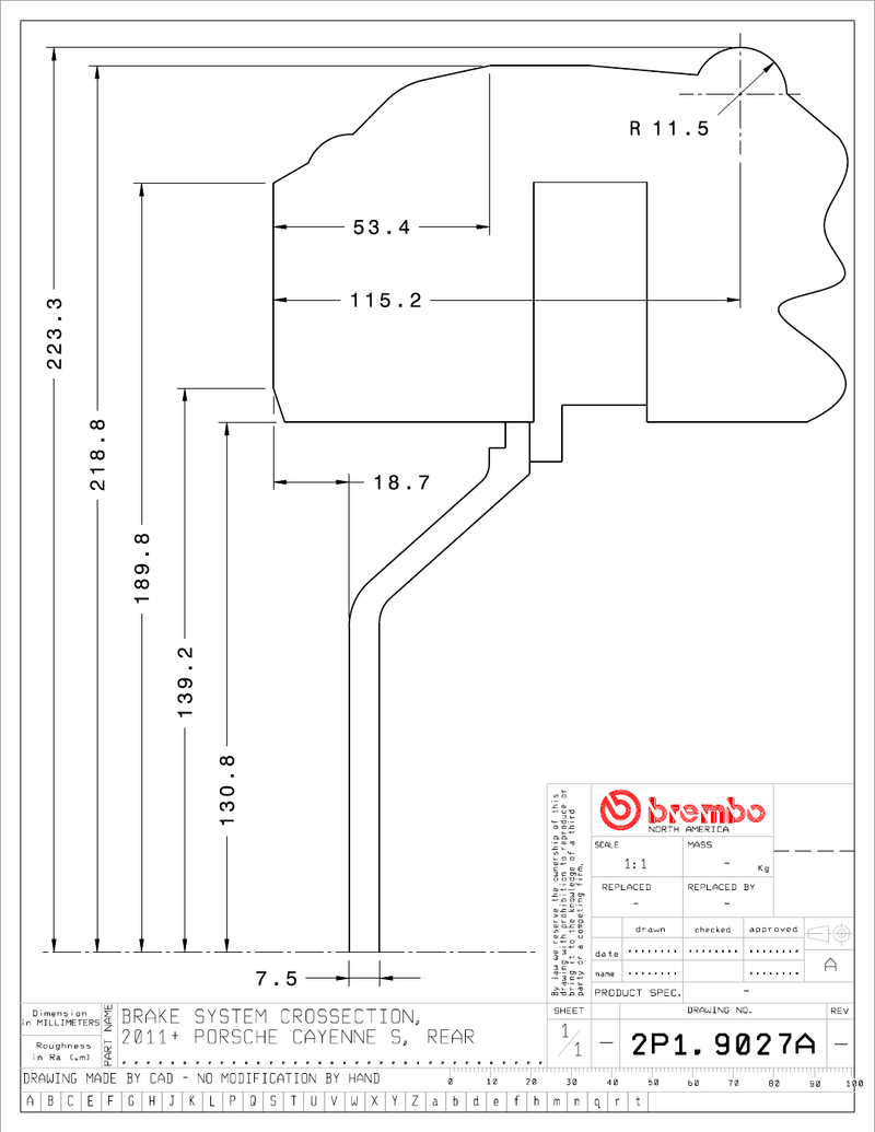 Wheel fitment diagram
