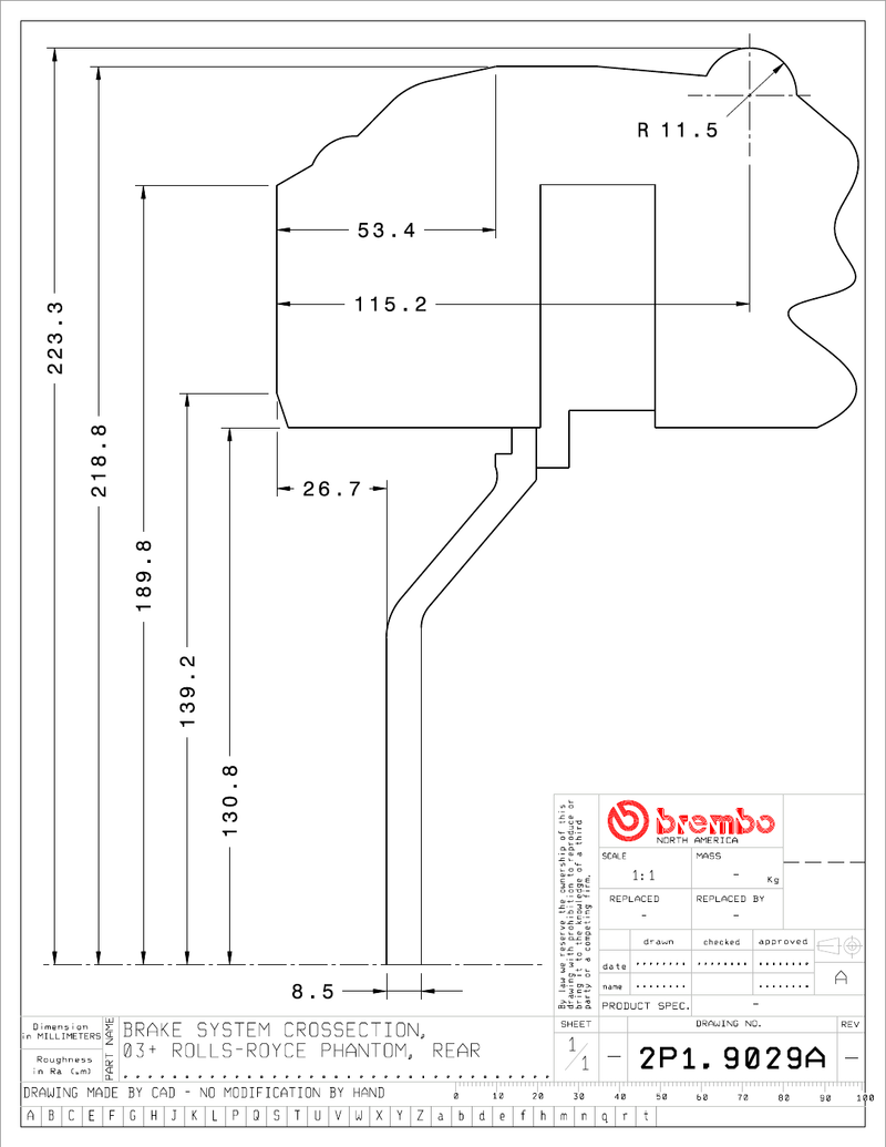 Wheel fitment diagram