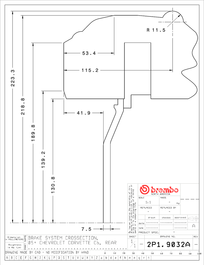 Wheel fitment diagram
