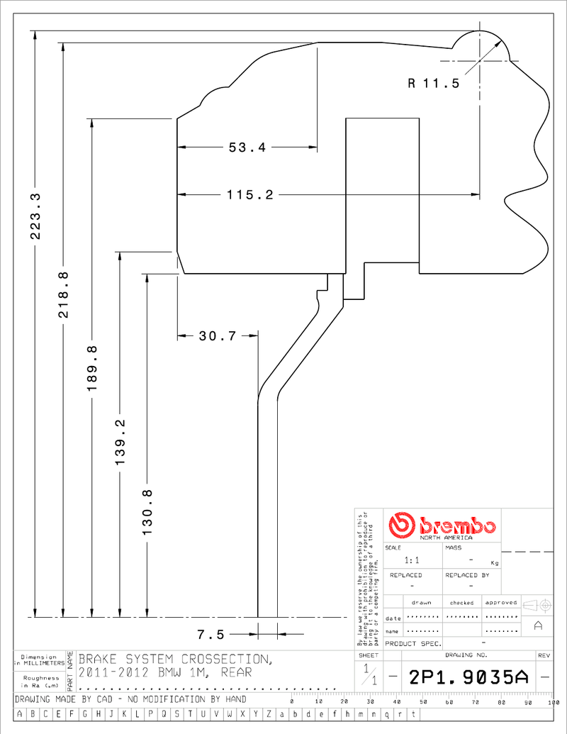 Wheel fitment diagram