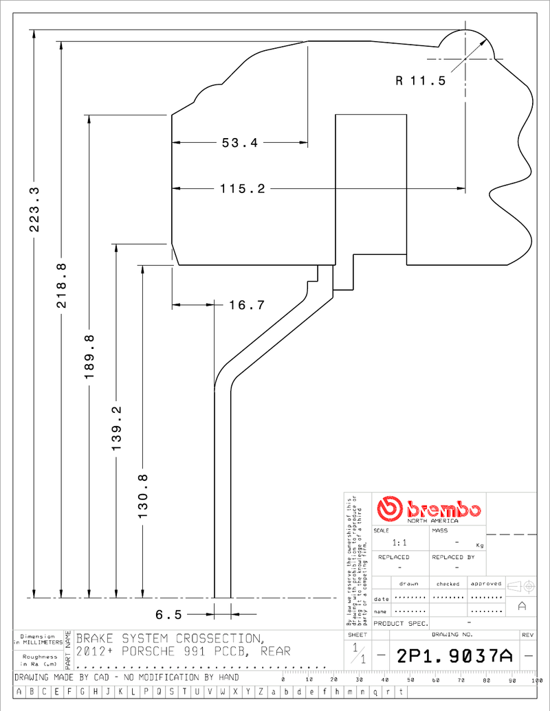 Wheel fitment diagram