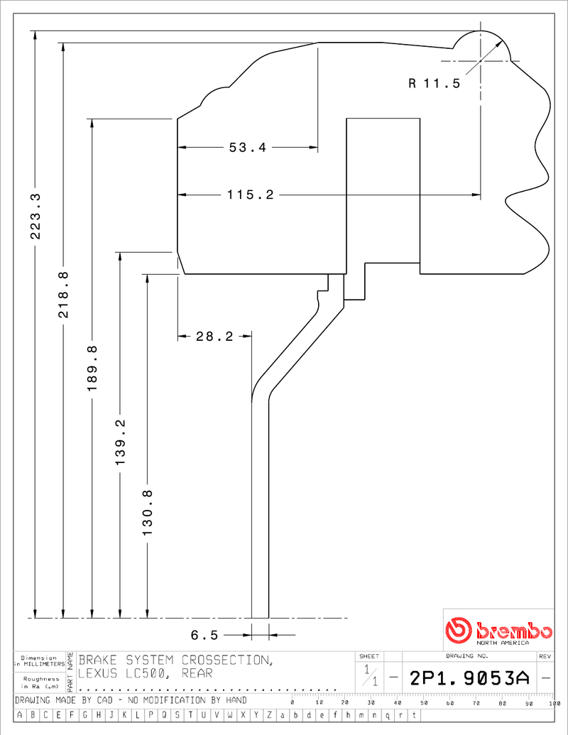 Wheel fitment diagram