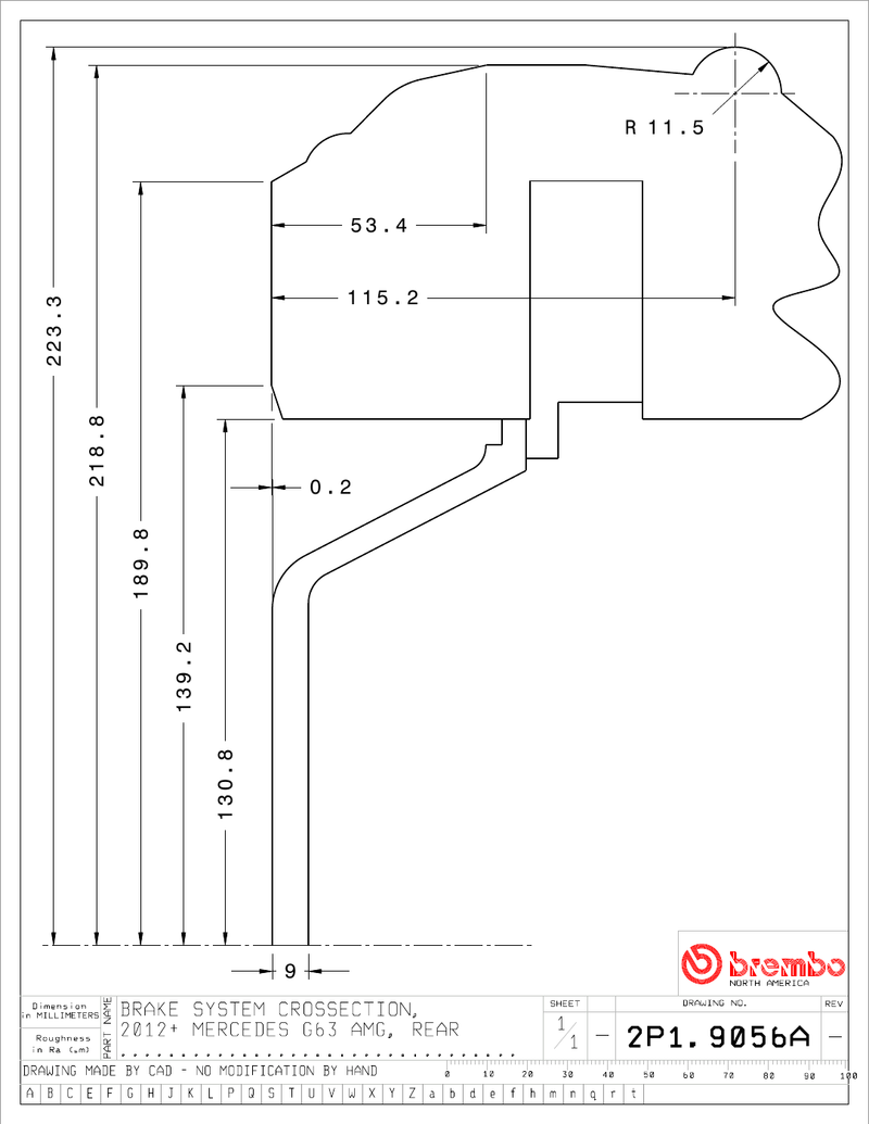 Wheel fitment diagram